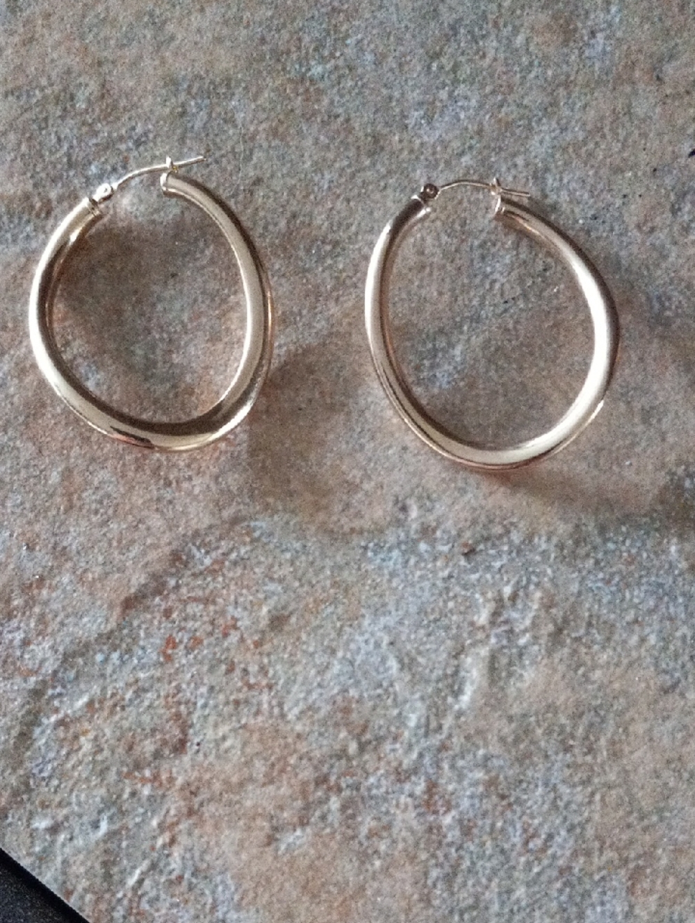 14kt Yellow Gold Sculpted Hoop Earrings